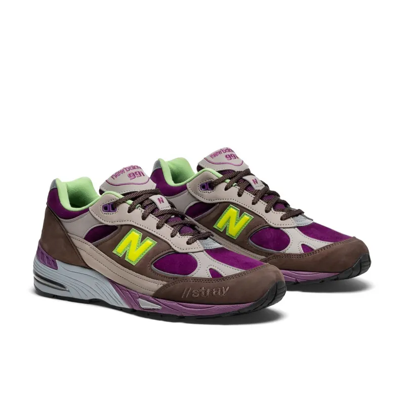 New Balance 991 Stray Rats Brown Purple (M991SRG)