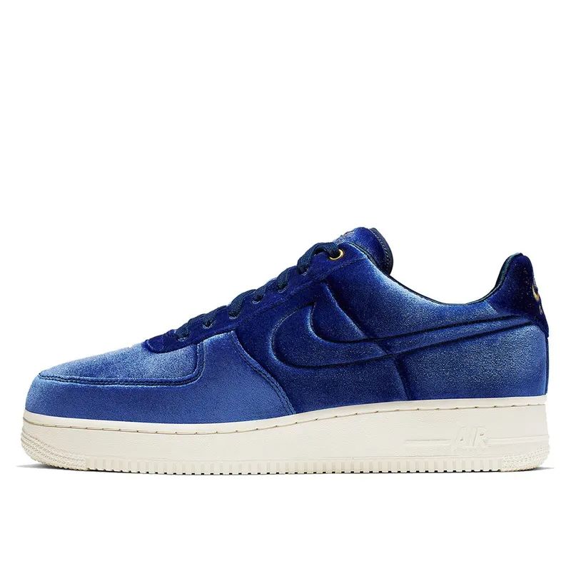 Nike Air Force 1 Low Premium 3 Velour Blue Void (AT4144-400)