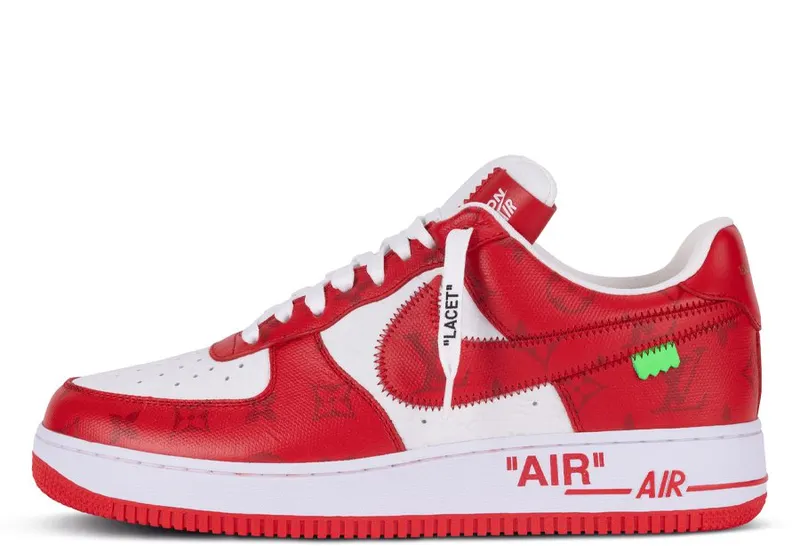 Nike Air Force 1 x Louis Vuitton Low By Virgil Abloh White Red (TBC-NXLV White Red)