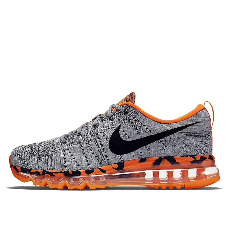 Nike Flyknit Air Max Premium Wolf Grey Total Orange (747361-008)