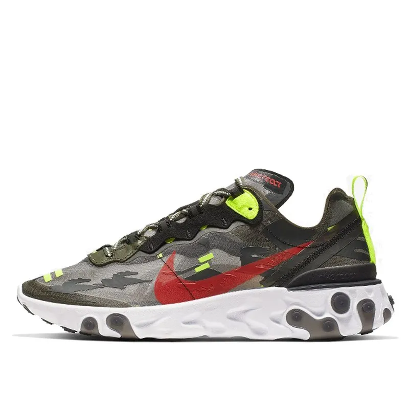 Nike React Element 87 Olive Camo (CJ4988-200)