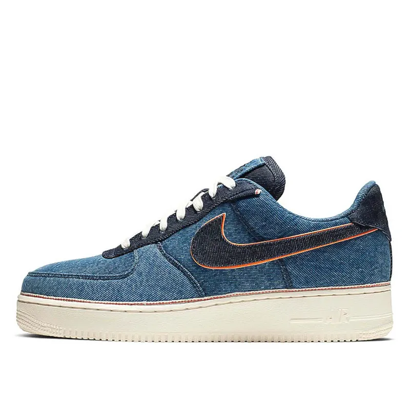 Nike x 3×1 Air Force AF 1 Low Stonewash Blue (905345-403)