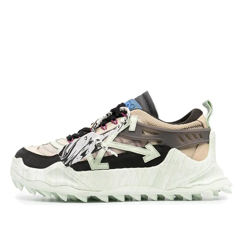 Off-White Odsy-1000 Low Top Sneaker Beige Black Mint (OMIA139S21FAB0011051)