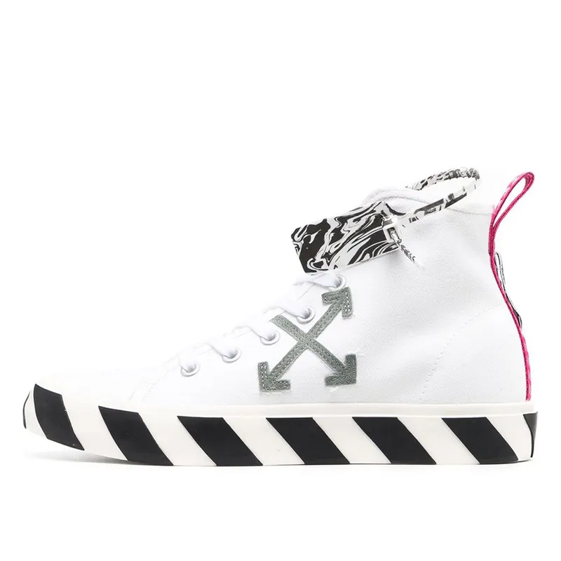 Off-White Vulc Mid Top Sneaker White Grey Pink (OMIA119R21FAB0010109)