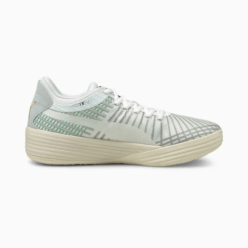 Puma Clyde All-Pro Coast 2 White Power Green (195124-01)