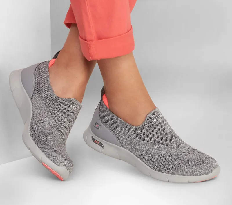 Skechers Arch Fit Refine – Don’t Go – Houtskool (104164-CHAR)