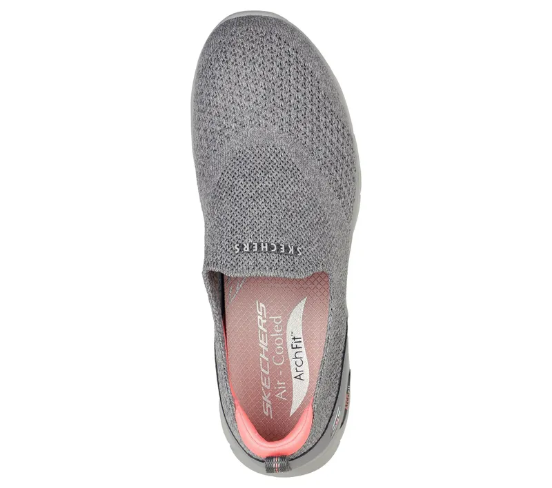 Skechers Arch Fit Refine – Don’t Go – Houtskool (104164-CHAR)