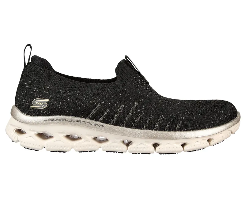 Skechers Glide-Step Flex – Sweet Love – Zwart / Goud (104306-BKGD)