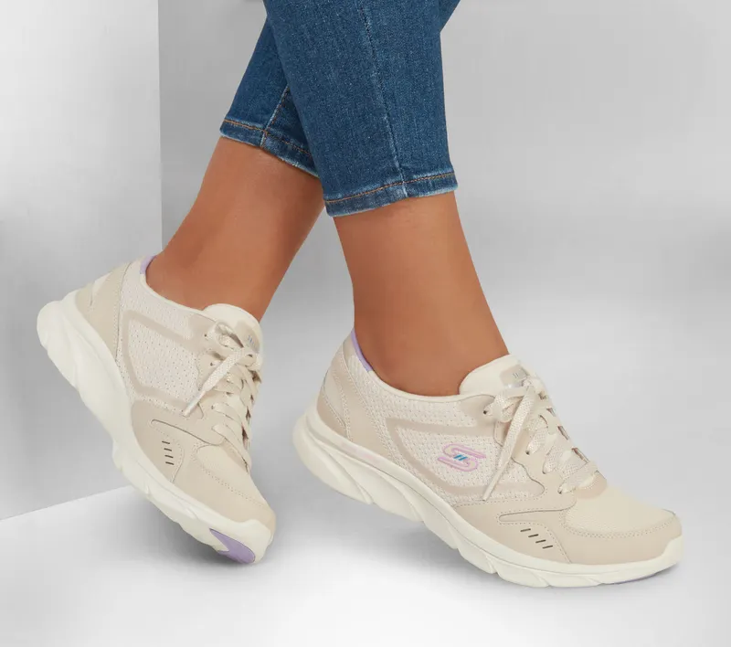 Skechers Relaxed Fit: D’Lux Comfort – Plenty Success – Natuurlijk (104337-NAT)