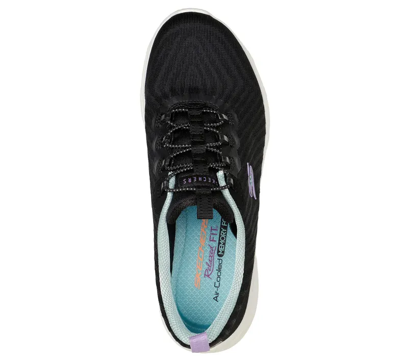 Skechers Relaxed Fit: D’Lux Comfort – Easy Street – Zwart / Wit (104340-BKW)