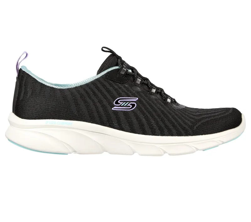 Skechers Relaxed Fit: D’Lux Comfort – Easy Street – Zwart / Wit (104340-BKW)