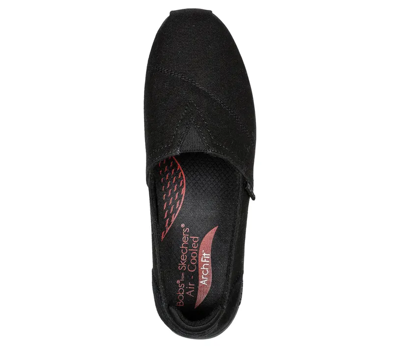 Skechers BOBS Plush Arch Fit – For3ver Luv – Zwart (114108-BBK)