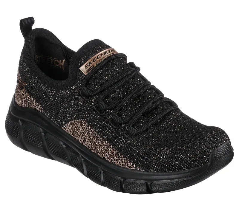 Skechers BOBS Sport B Flex – Fall Sparks – Zwart / Goud (117113-BKGD)