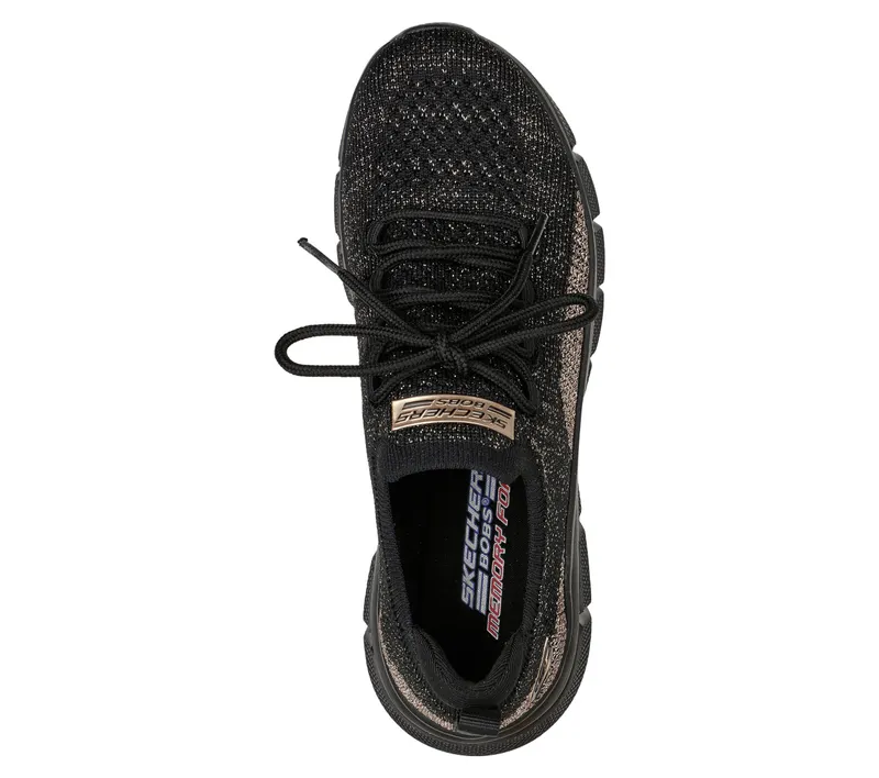 Skechers BOBS Sport B Flex – Fall Sparks – Zwart / Goud (117113-BKGD)