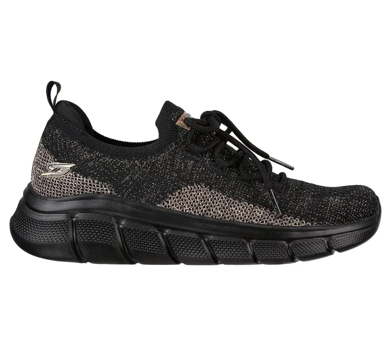 Skechers BOBS Sport B Flex – Fall Sparks – Zwart / Goud (117113-BKGD)