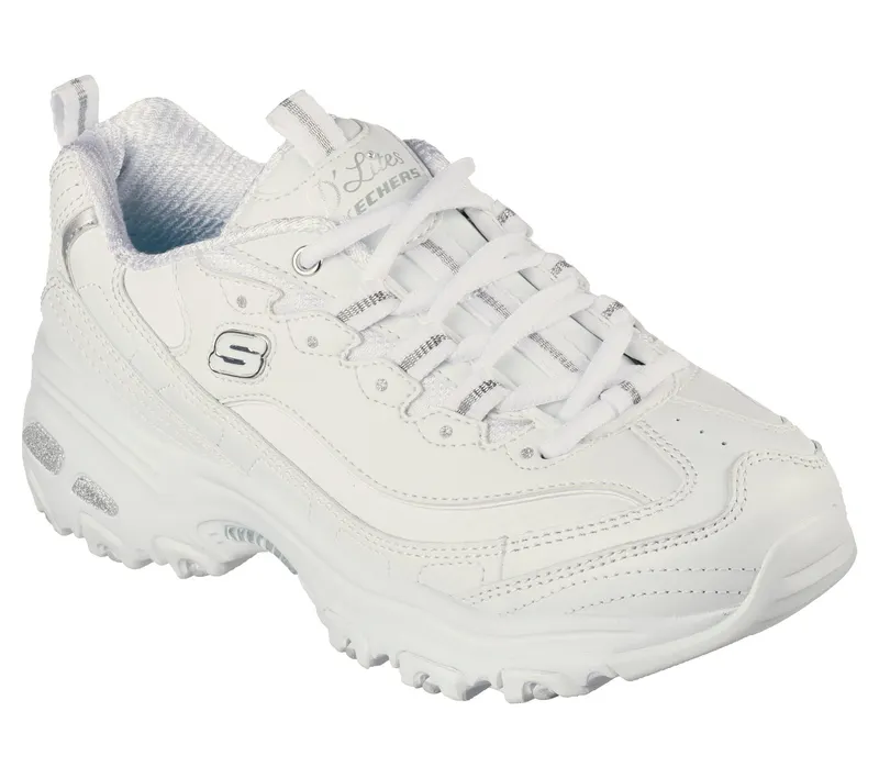 Skechers D’lites – Fresh Start – Wit / Zilver (11931-WSL)