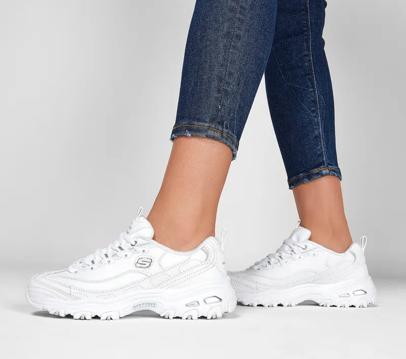 Skechers D’lites – Fresh Start – Wit / Zilver (11931-WSL)