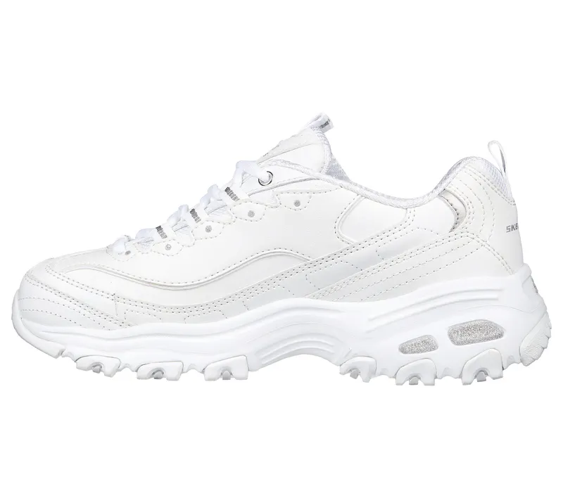 Skechers D’lites – Fresh Start – Wit / Zilver (11931-WSL)
