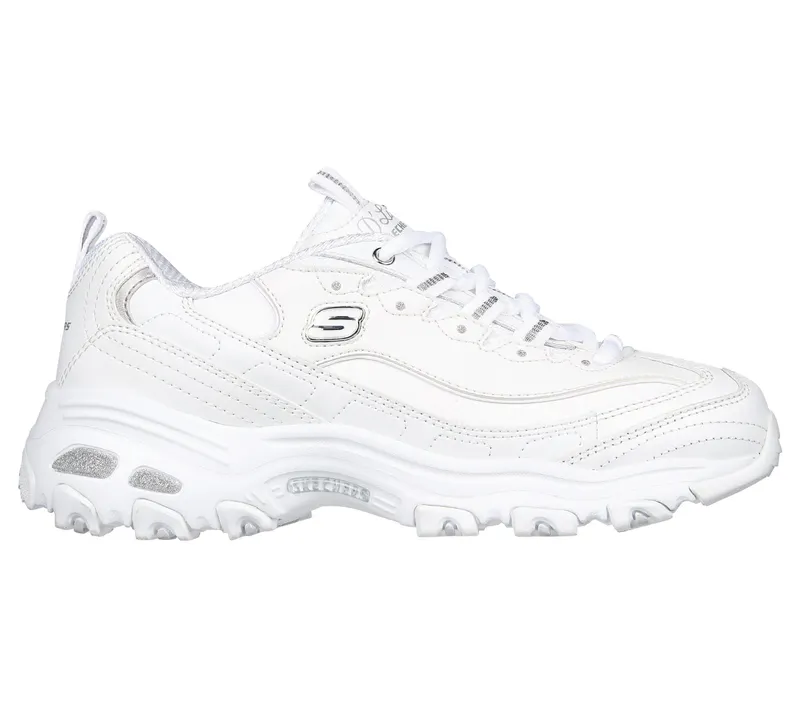 Skechers D’lites – Fresh Start – Wit / Zilver (11931-WSL)