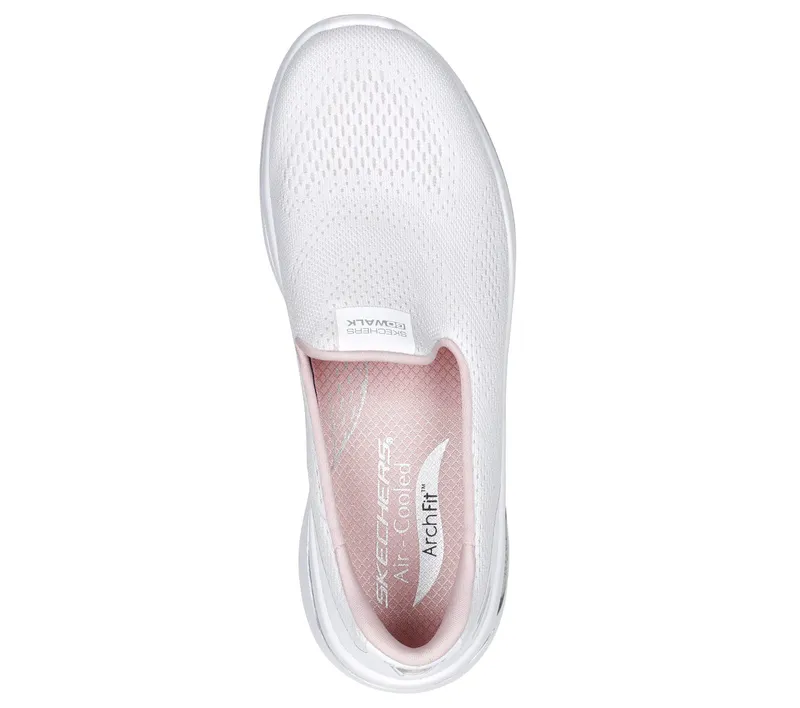 Skechers GO WALK Arch Fit – Imagined – Wit / Licht Roze (124483-WLPK)