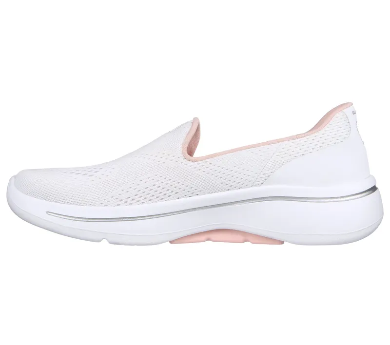 Skechers GO WALK Arch Fit – Imagined – Wit / Licht Roze (124483-WLPK)