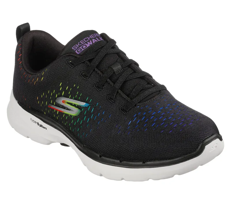 Skechers Skechers GOwalk 6 – Vibrant Energy – Zwart / Multi (124520-BKMT)