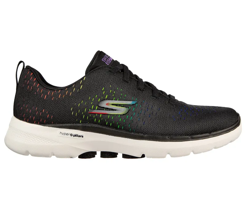 Skechers Skechers GOwalk 6 – Vibrant Energy – Zwart / Multi (124520-BKMT)