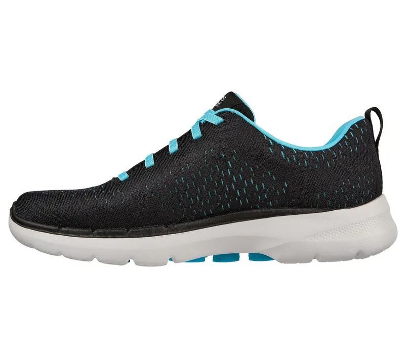 Skechers GO WALK 6 – Adora – Zwart / Aqua (124524-BKAQ)