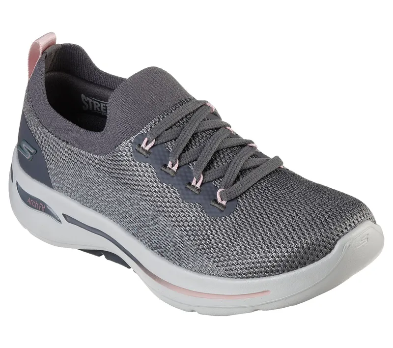 Skechers GO WALK Arch Fit – Clancy – Grijs / Roze (124863-GYPK)