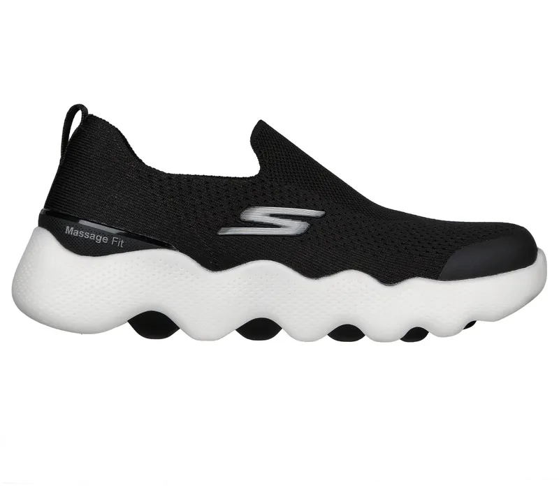 Skechers Skechers GO WALK Massage Fit – Tidal – Zwart / Wit (124906-BKW)