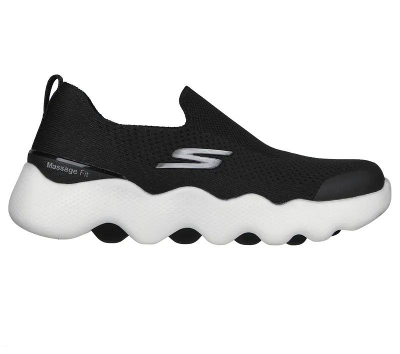 Skechers Skechers GO WALK Massage Fit – Tidal – Zwart / Wit (124906-BKW)