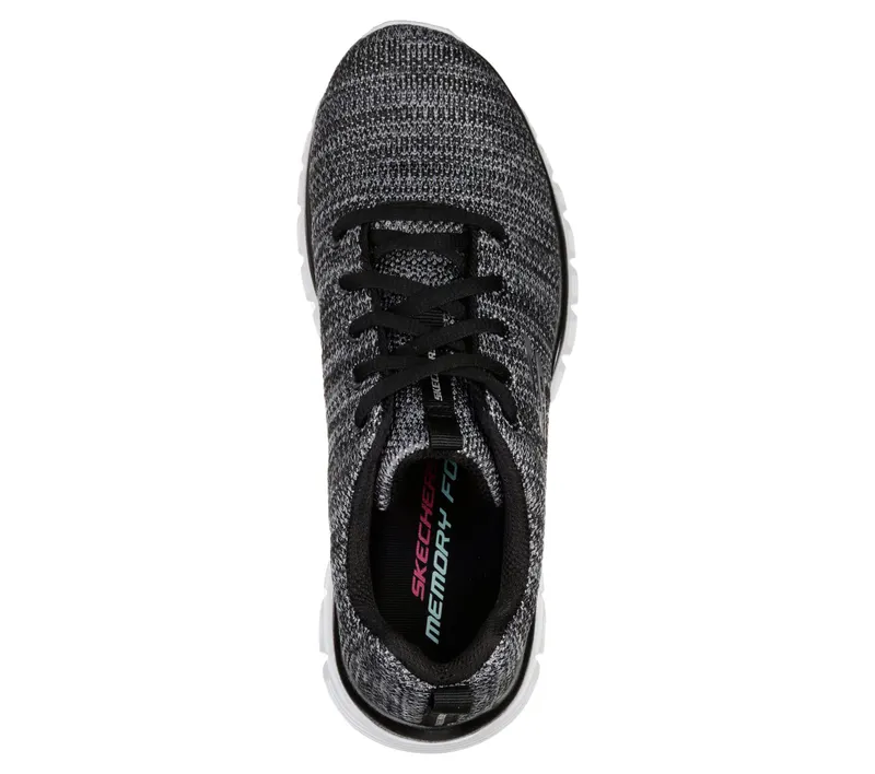Skechers Graceful – Twisted Fortune – Zwart / Wit (12614-BKW)