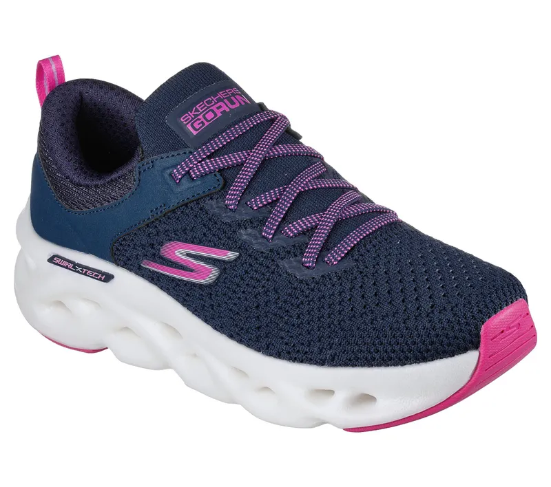 Skechers GO RUN Swirl Tech – Dash Charge – Marine (128793-NVY)