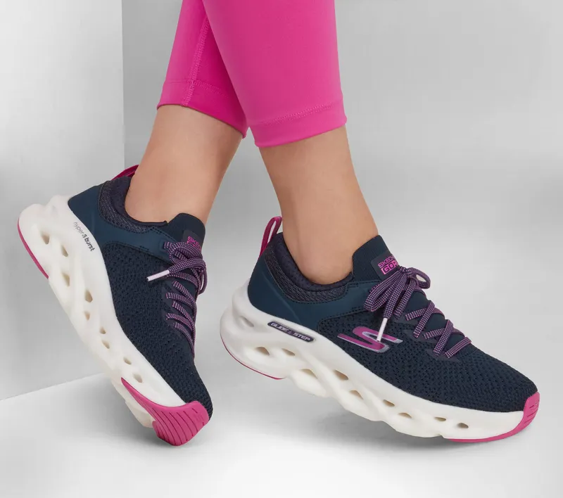 Skechers GO RUN Swirl Tech – Dash Charge – Marine (128793-NVY)