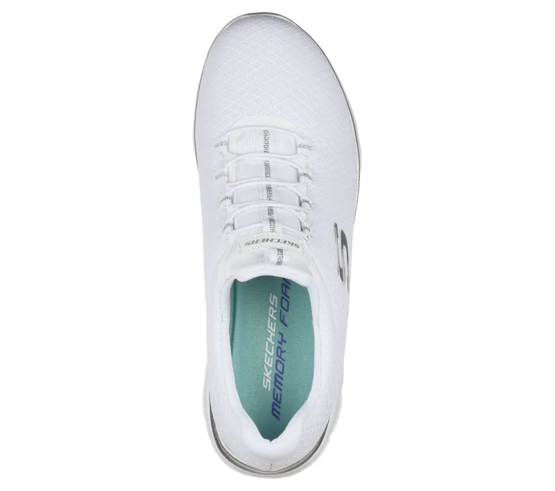 Skechers Summits – Wit / Zilver (12980-WSL)