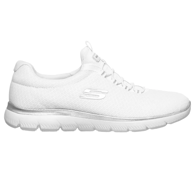 Skechers Summits – Wit / Zilver (12980-WSL)