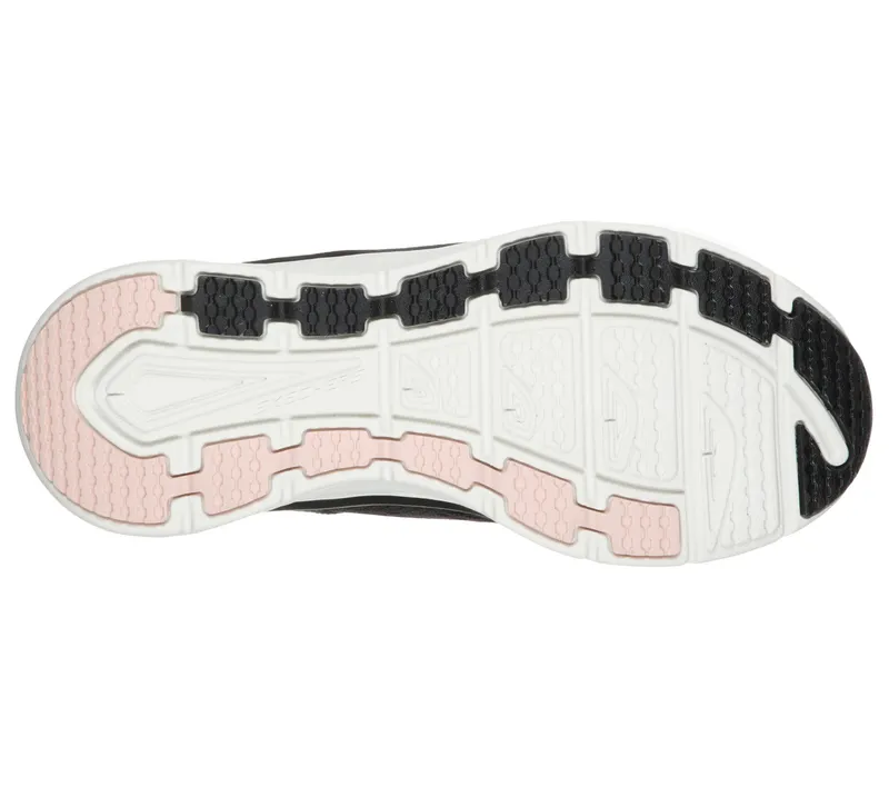 Skechers Relaxed Fit: D’Lux Walker – Infinite Motion – Zwart / Roze (149023-BKPK)