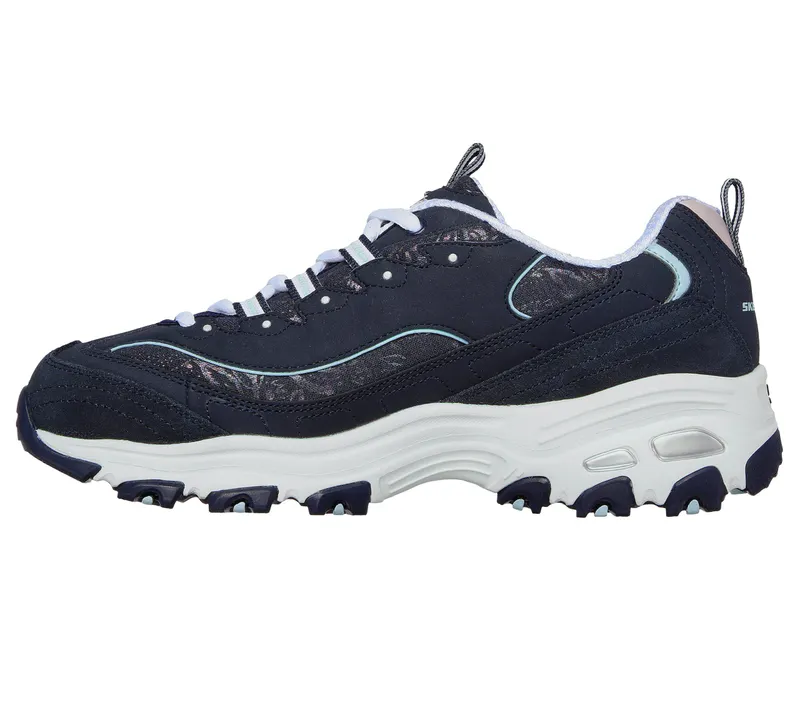 Skechers D’Lites – Sparkling Rain – Marine / Aqua (149060-NVAQ)