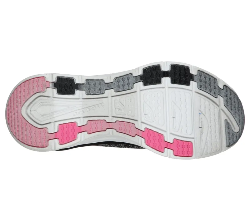 Skechers Relaxed Fit: D’Lux Walker – Quick Upgrade – Zwart / Roze (149128-BKPK)