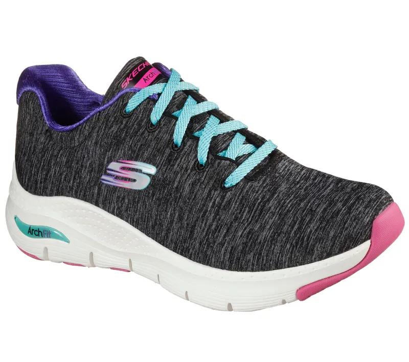 Skechers Skechers Arch Fit – Pillow Walker – Zwart / Multi (149165-BKMT)