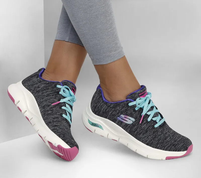 Skechers Skechers Arch Fit – Pillow Walker – Zwart / Multi (149165-BKMT)