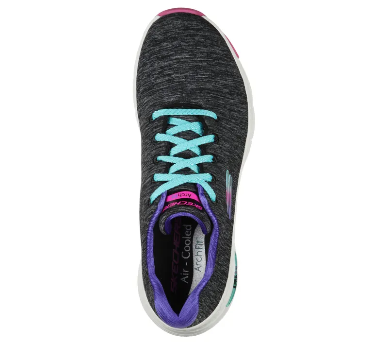 Skechers Skechers Arch Fit – Pillow Walker – Zwart / Multi (149165-BKMT)