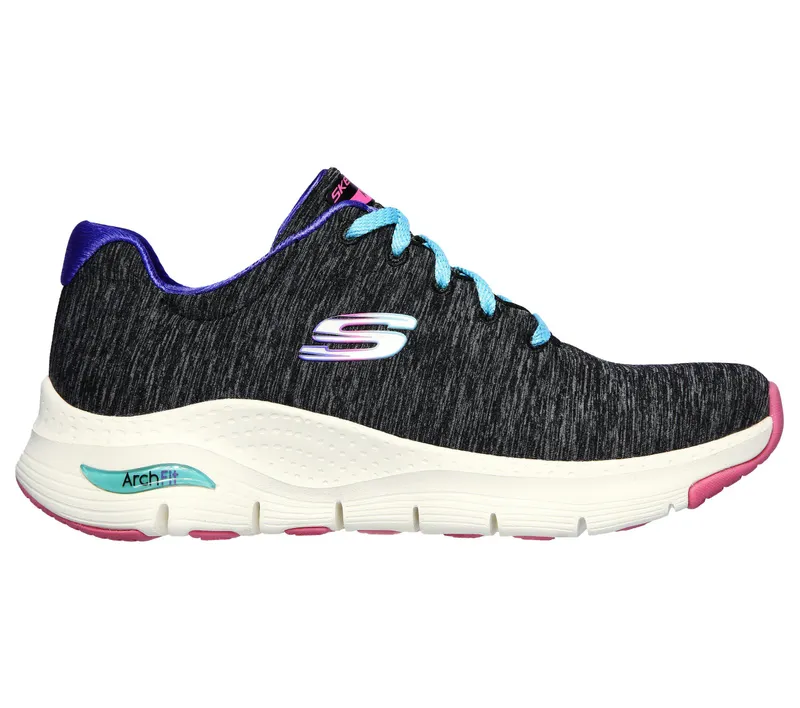 Skechers Skechers Arch Fit – Pillow Walker – Zwart / Multi (149165-BKMT)