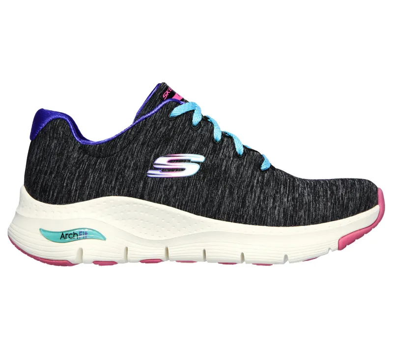 Skechers Skechers Arch Fit – Pillow Walker – Zwart / Multi (149165-BKMT)
