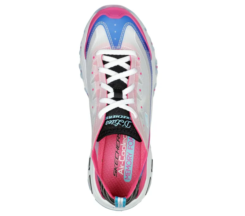 Skechers D’Lites – Fresh Air – Blauw / Heet Roze (149235-BLHP)