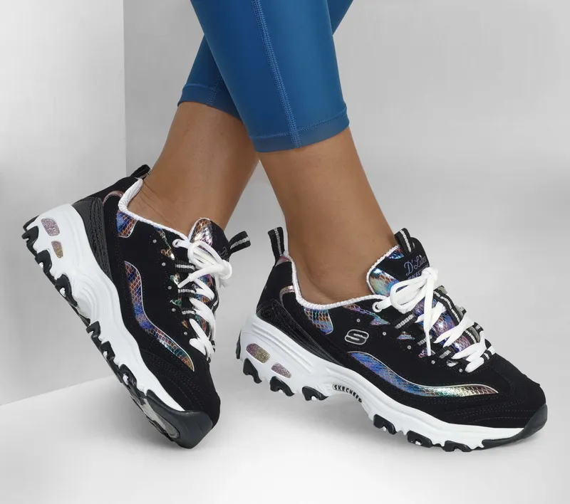 Skechers Skechers D’Lites – Wild Star – Zwart / Multi (149264-BKMT)