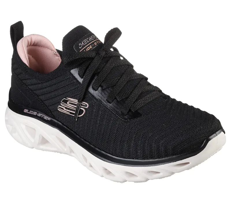 Skechers Glide-Step Sport – New Hype – Zwart / Roze (149558-BKPK)