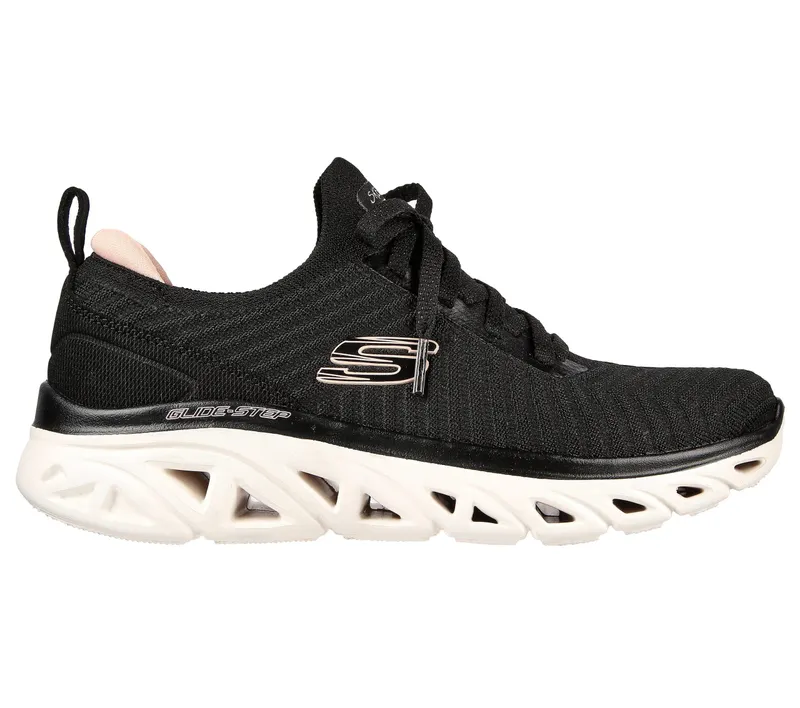 Skechers Glide-Step Sport – New Hype – Zwart / Roze (149558-BKPK)