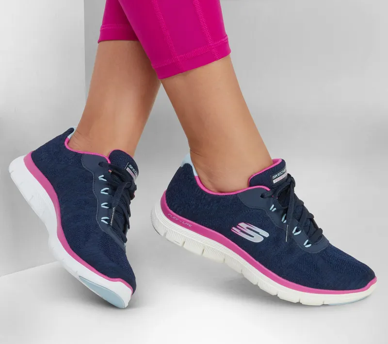Skechers Flex Appeal 4.0 – Fresh Move – Marine / Purper (149570-NVPR)