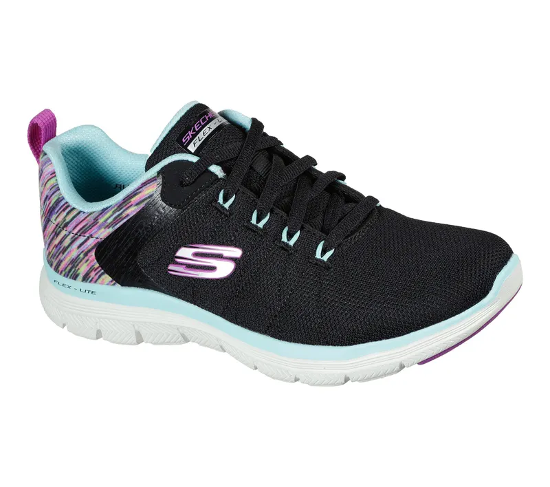 Skechers Flex Appeal 4.0 – Dream Easy – Zwart / Multi (149571-BKMT)